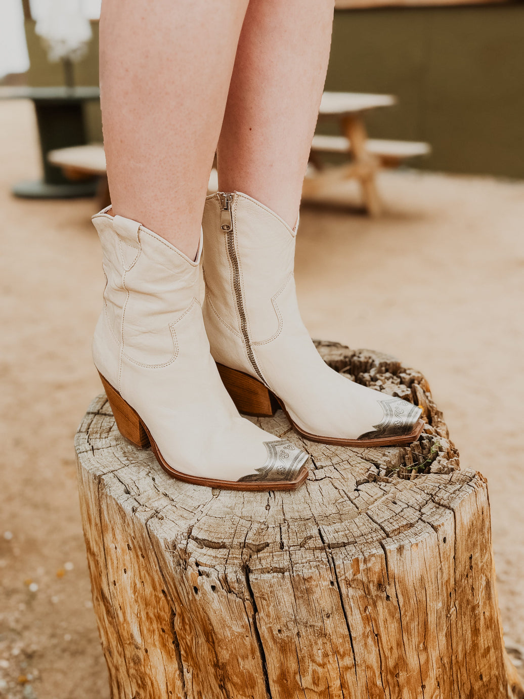 Free People Brayden Western Boot | Bone