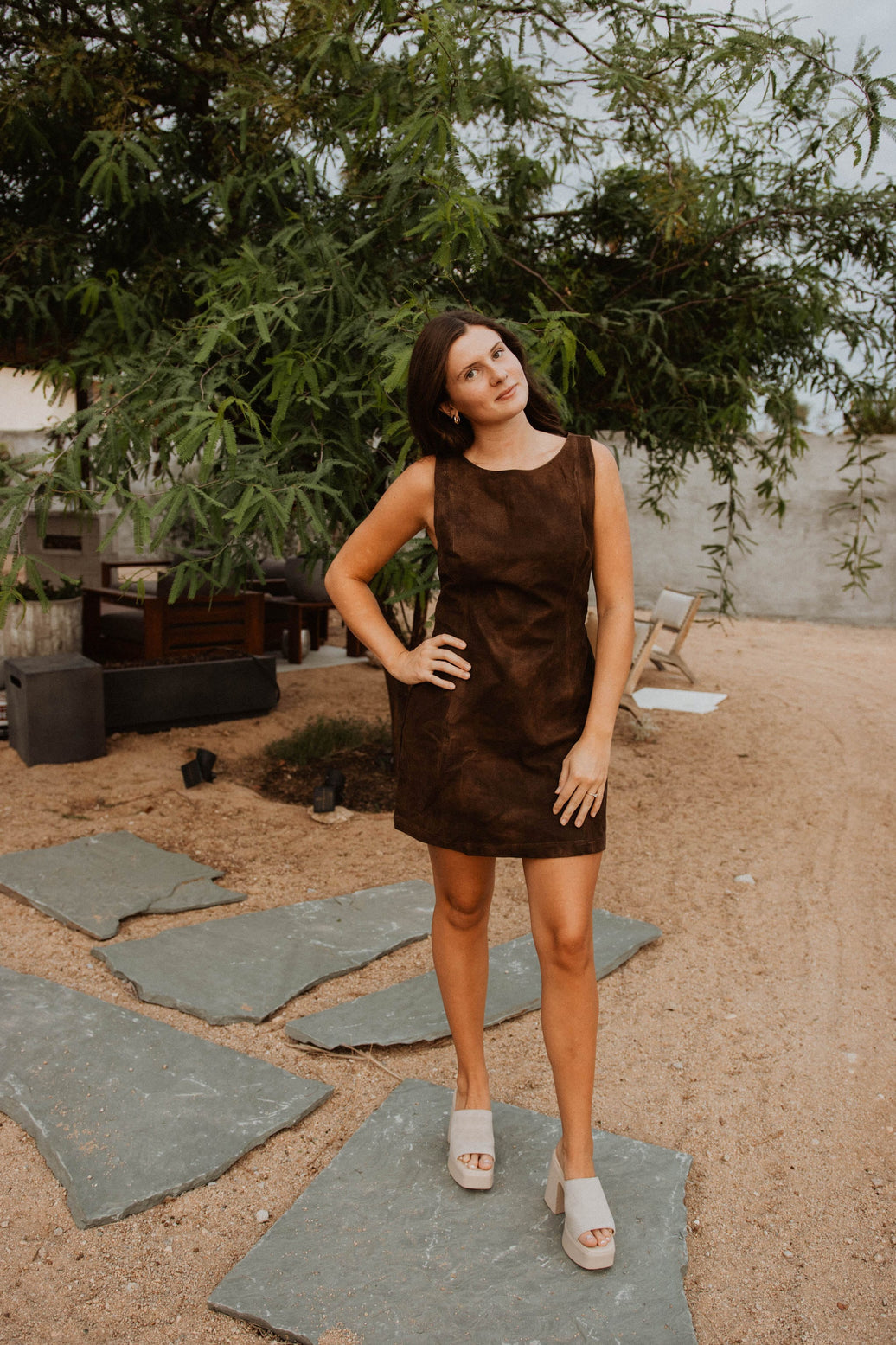 Free People Dresses Atlas Suede Mini | Chocolate Brown