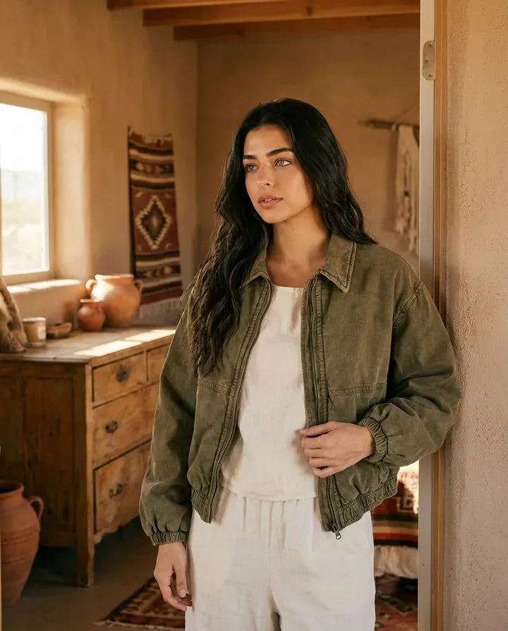 Free People Jackets FP One Birdie Washed Jacket