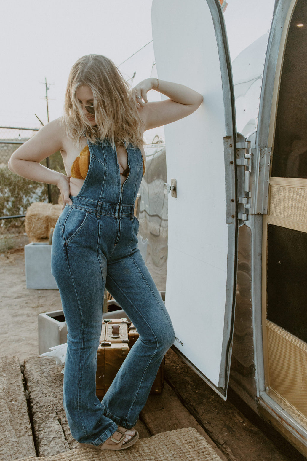 Free People Jumpsuits & Rompers Camilla Slim Flare Overalls