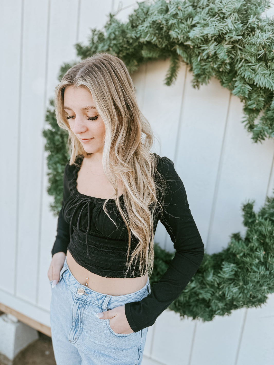 Free People Scarlet Smocked Long Sleeve