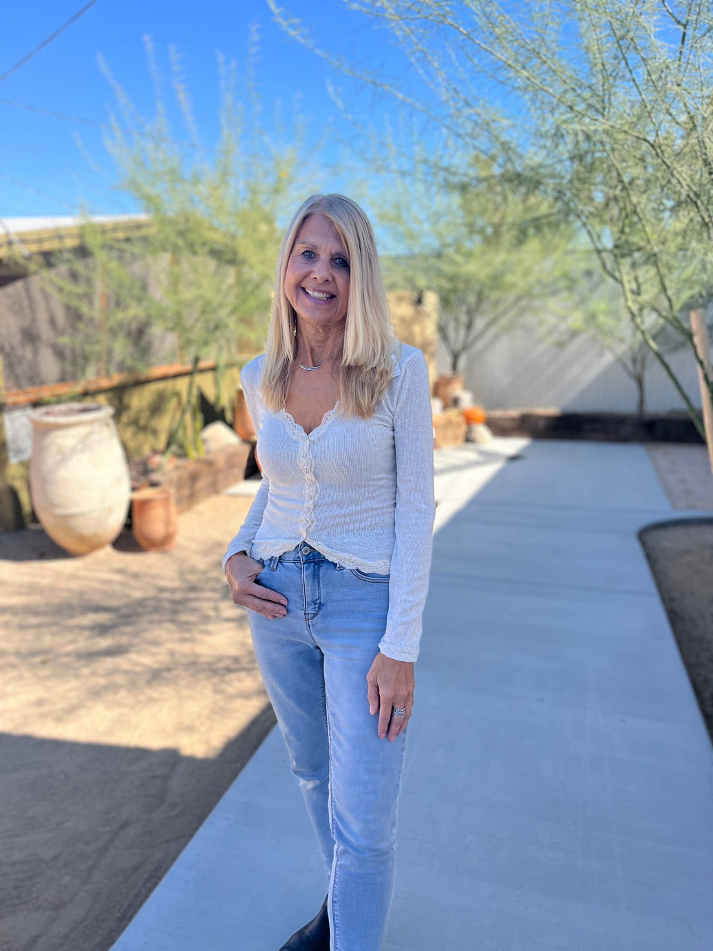 Free People Shirts & Tops Big Love Cardi Shirt