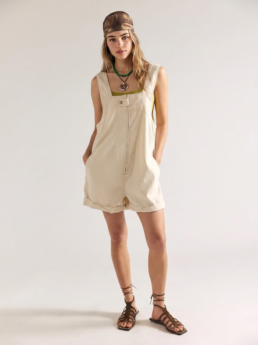 We The Free Jude Shortalls | Ecru