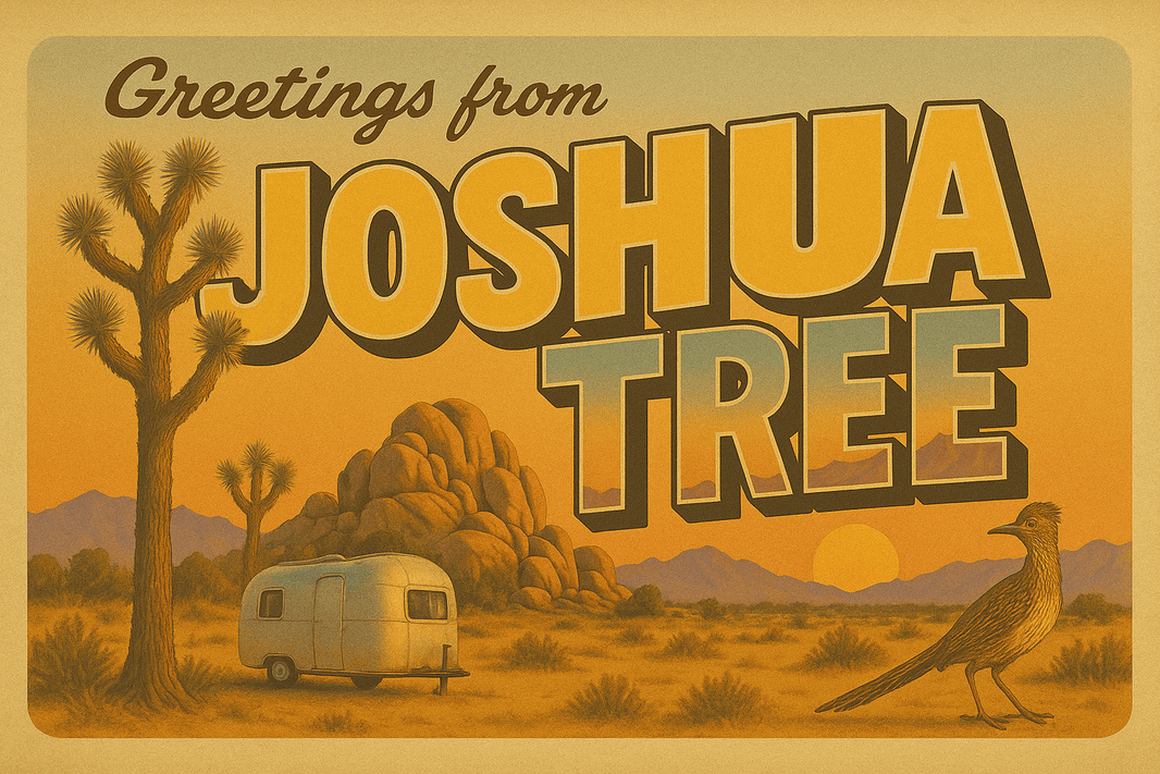 Roaming Travelers Joshua Tree Postcard