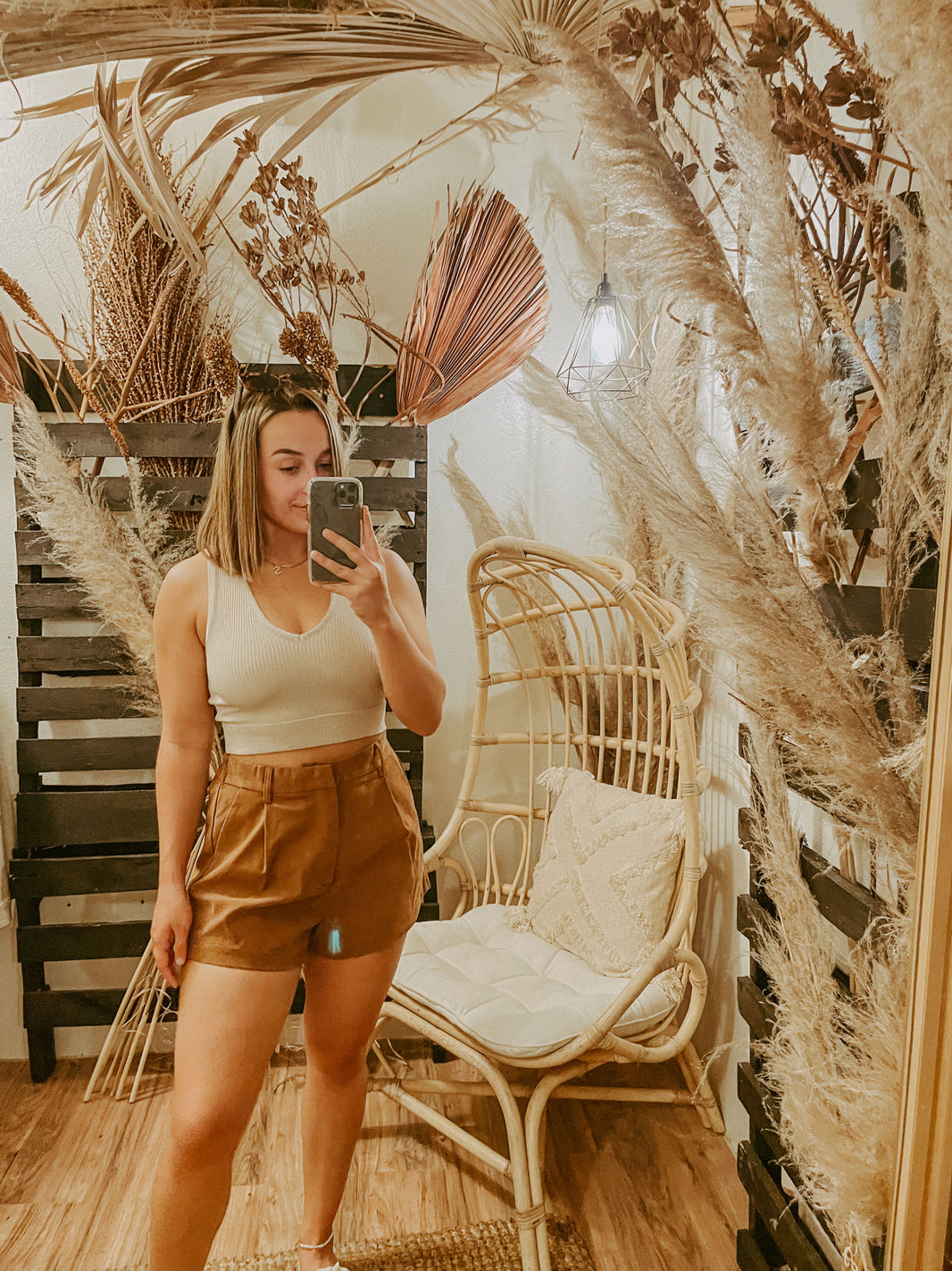 Free People Shorts Roma Vegan Suede Shorts