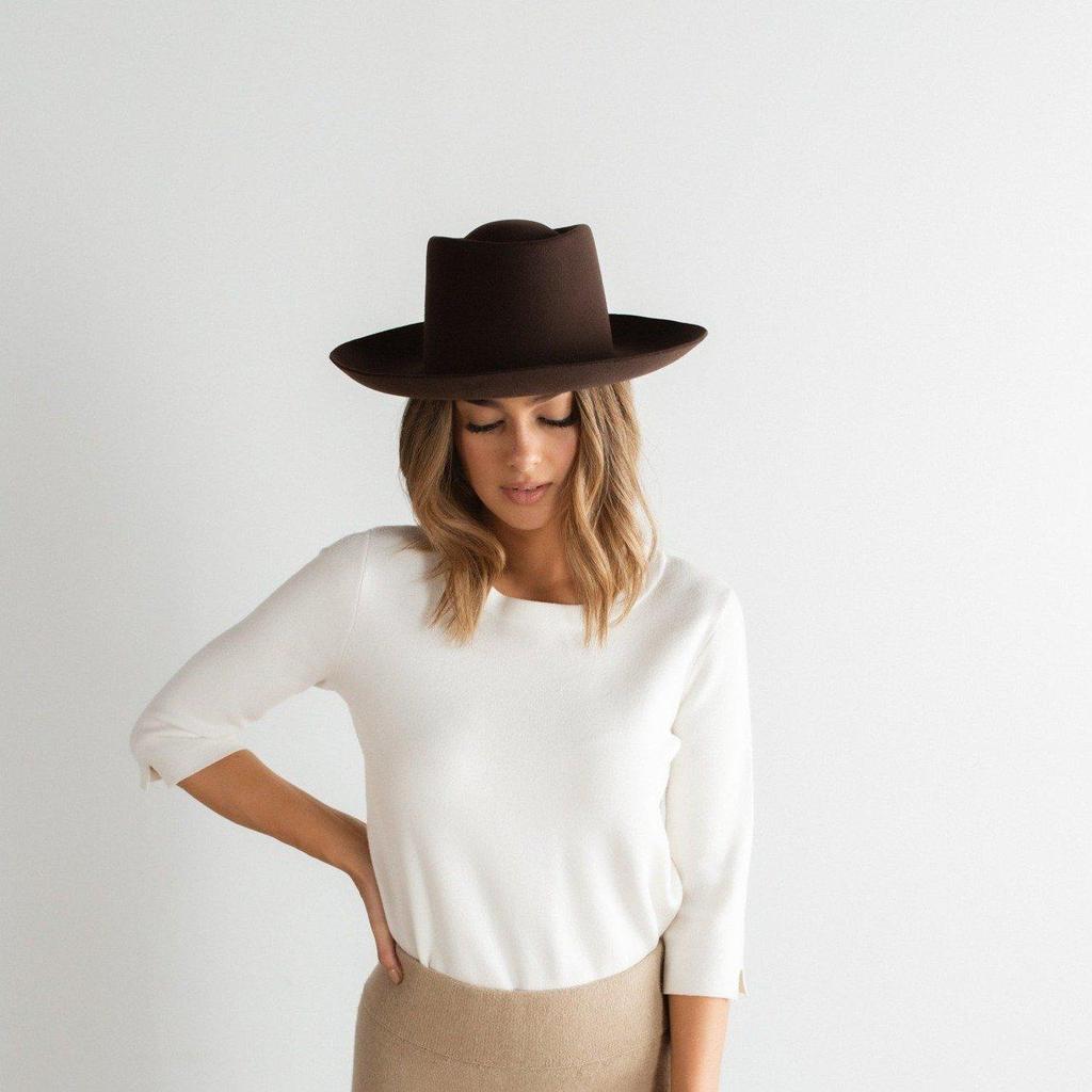 GIGI PIP Dei Gigi Pip - Ty Upturned Brim // Dark Brown