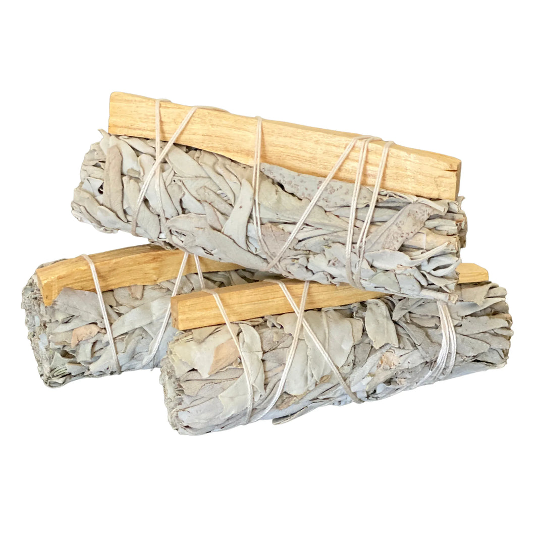 Roaming Travelers Home Goods White Sage Smudge Sticks with Palo Santo