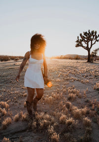 Western Lace Mini Dress