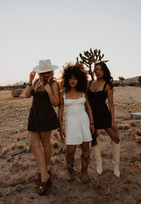 Western Lace Mini Dress