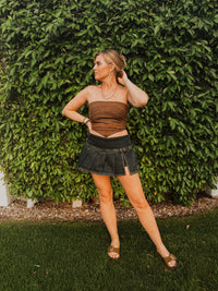 Denim Festival Mini Skort