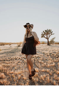 Western Lace Mini Dress