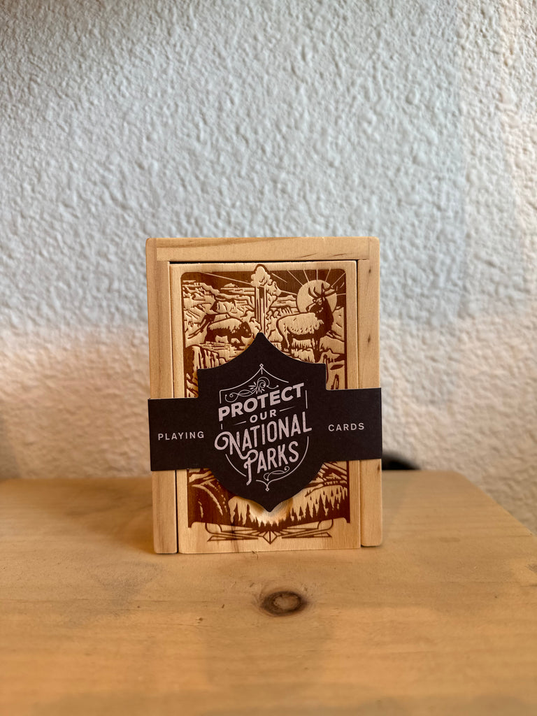 National Parks Playing Cards - Wood Box Set - Roaming Travelers Joshua Tree, California
