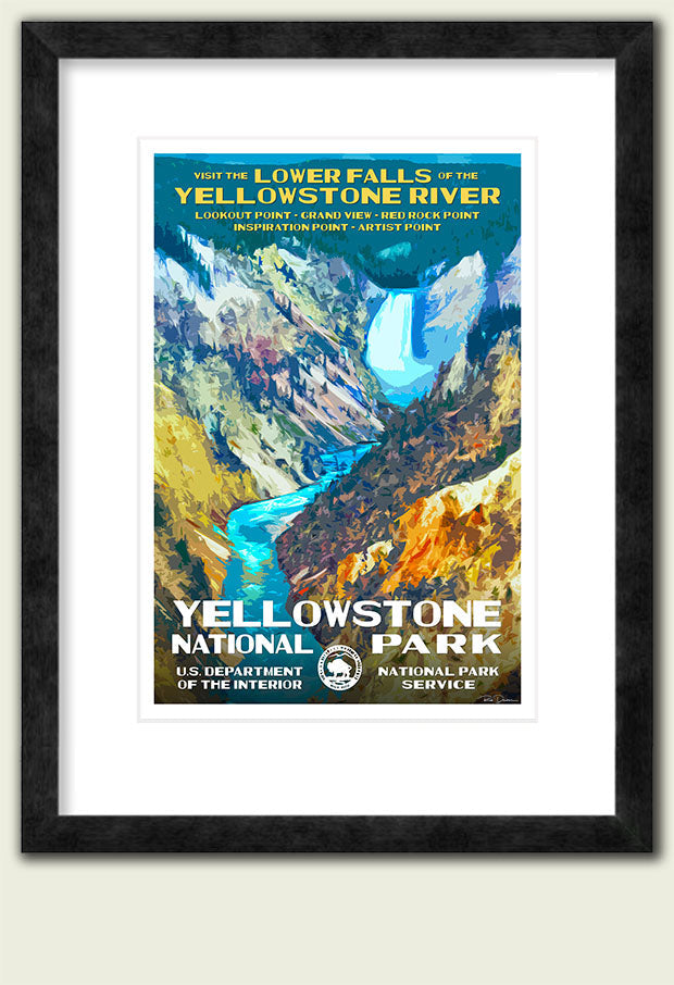 Yellowstone National Park - Lower Falls - Roaming Travelers Joshua Tree, California