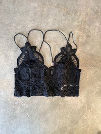 Free People Black / X-Small Adella Bralette