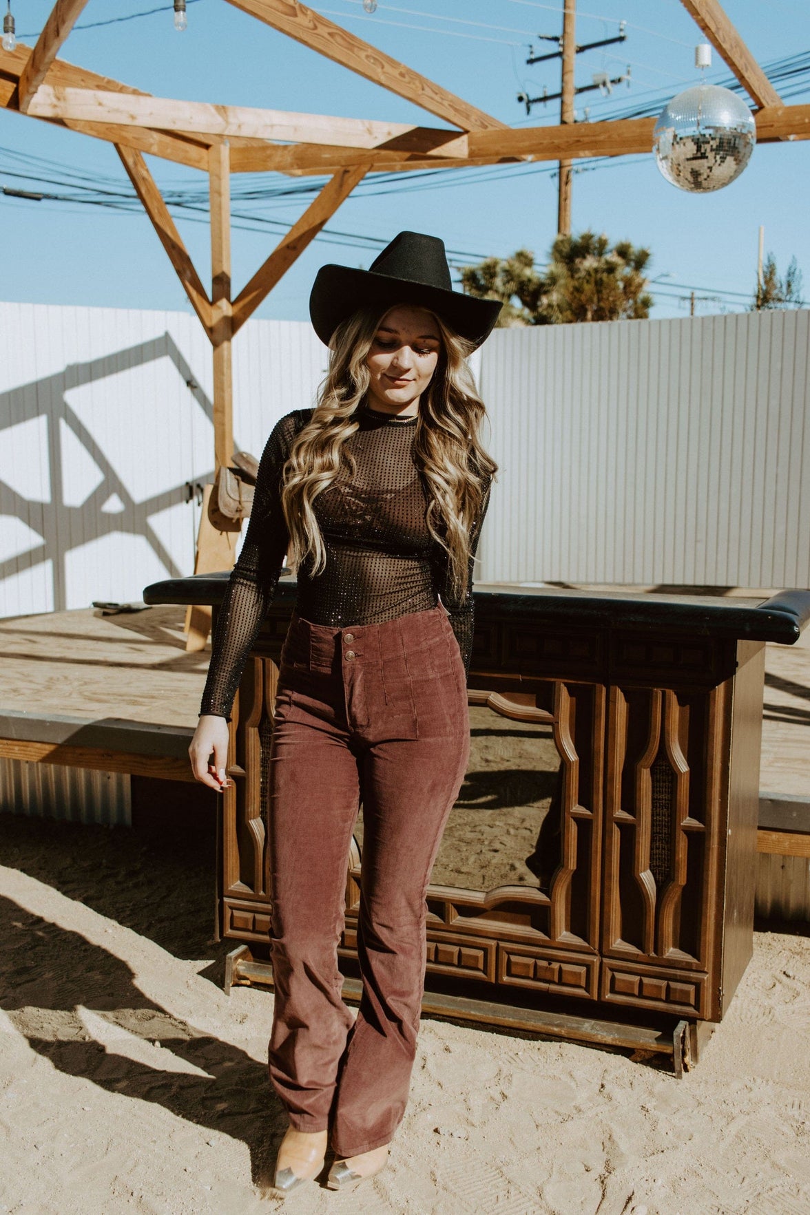 Free People Black / X-Small Dance All Night Long Sleeve