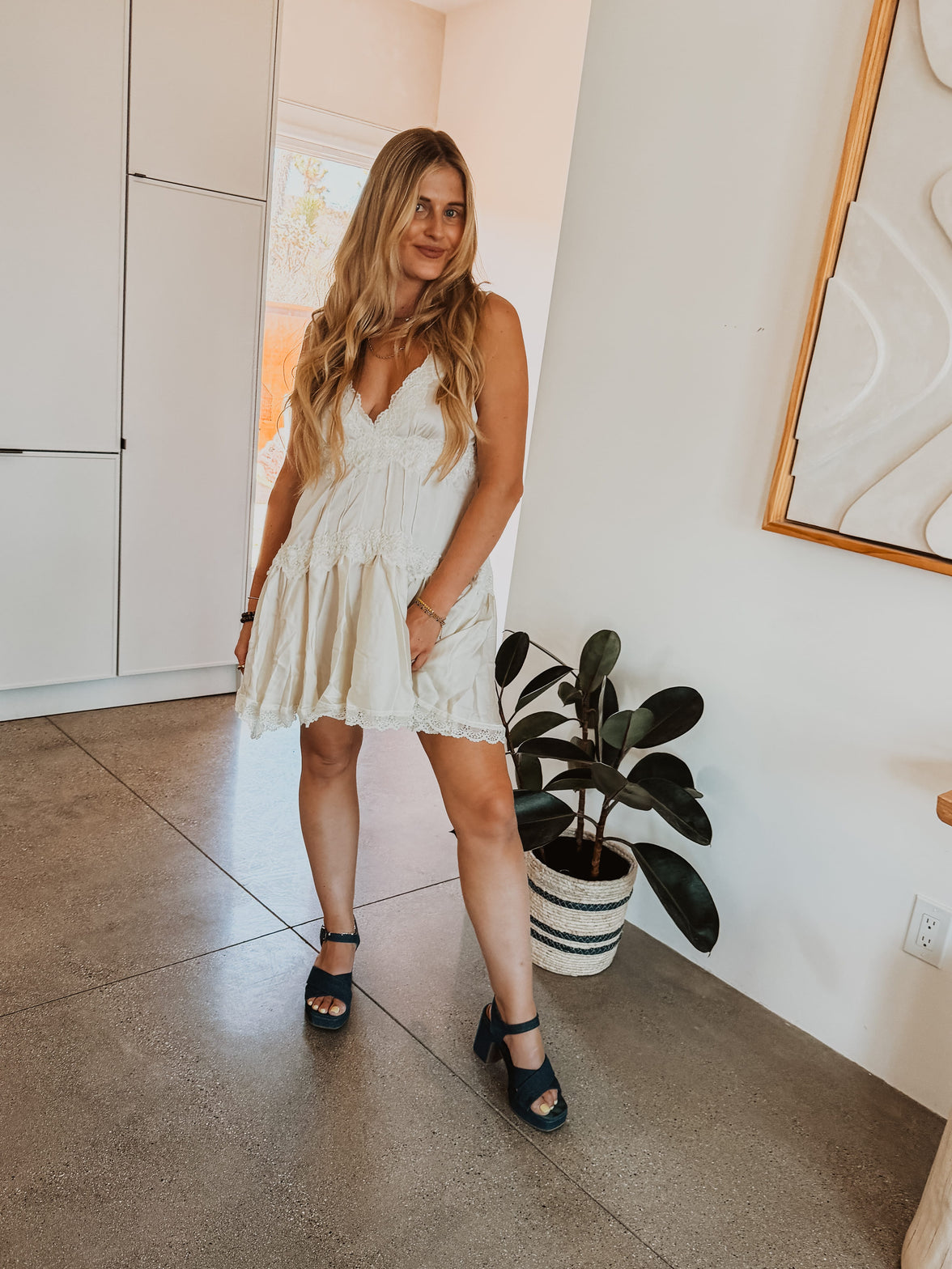 Free People Dresses In This Groove Mini Slip