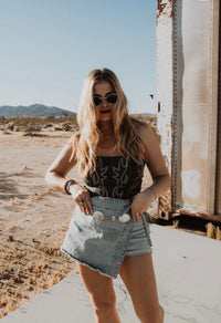 Free People Emmy Denim Skort