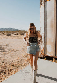 Free People Emmy Denim Skort
