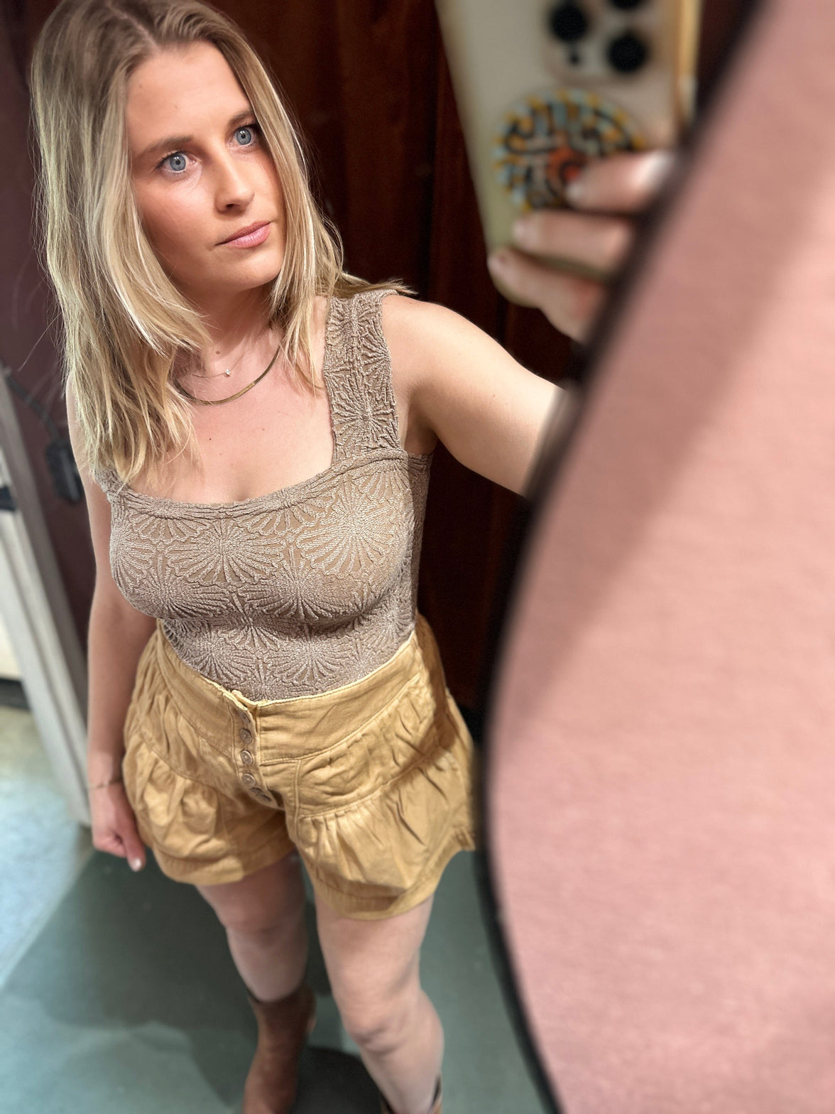 Free People Fleur Denim Short