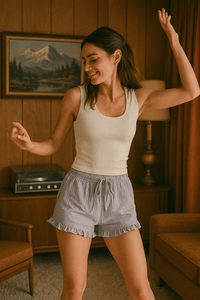 Free People Ivory / XS/S Clean Lines Muscle Cami