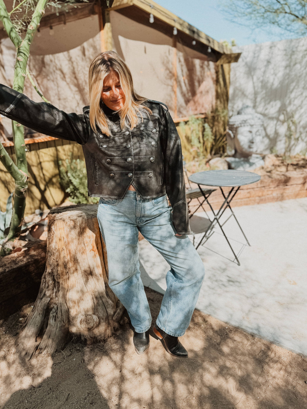 Free People Jackets Ryland Vegan Band Jacket