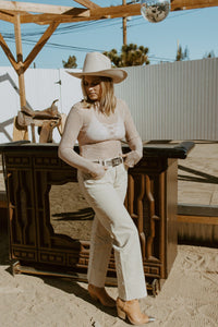 Free People Light Peach / X-Small Dance All Night Long Sleeve