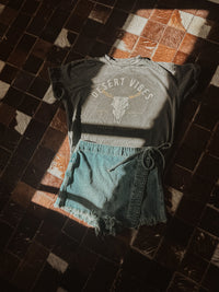 Free People Misty Blue / 2 Emmy Denim Skort