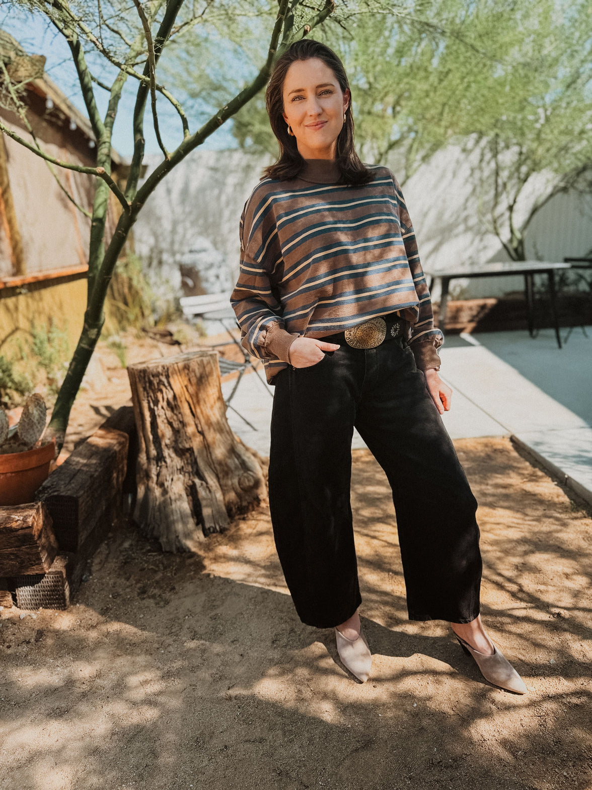 Free People Pants We The Free Good Luck Mid-Rise Barrel Jeans