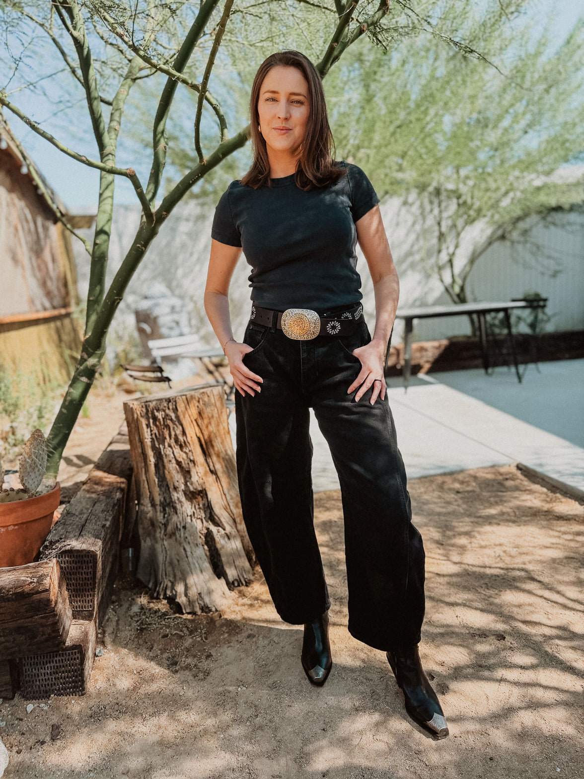 Free People Pants We The Free Good Luck Mid-Rise Barrel Jeans