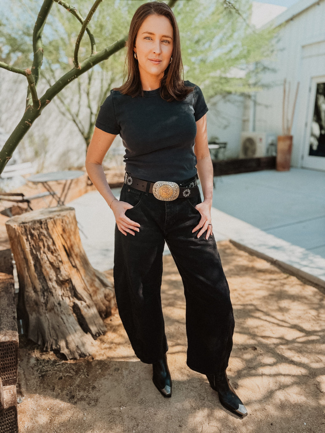 Free People Pants We The Free Good Luck Mid-Rise Barrel Jeans