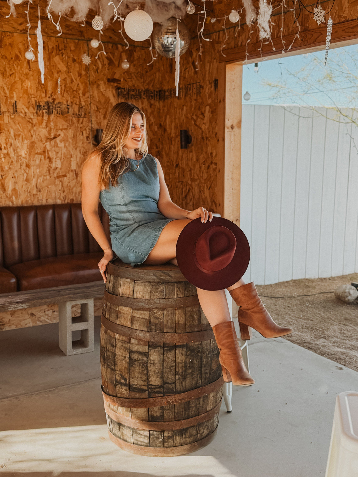 Free People Shirts & Tops Atlas Denim Mini in Blue Fade