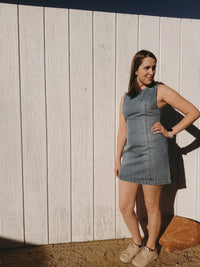 Free People Shirts & Tops Atlas Denim Mini in Blue Fade