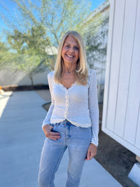 Free People Shirts & Tops Big Love Cardi Shirt