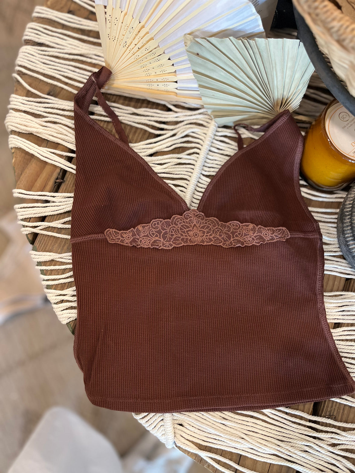 Free People Shirts & Tops Brunette / X-Small Made You Blush Lounge Tank