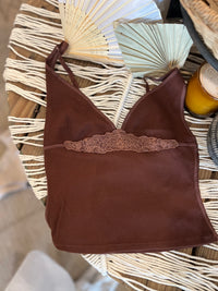 Free People Shirts & Tops Brunette / X-Small Made You Blush Lounge Tank