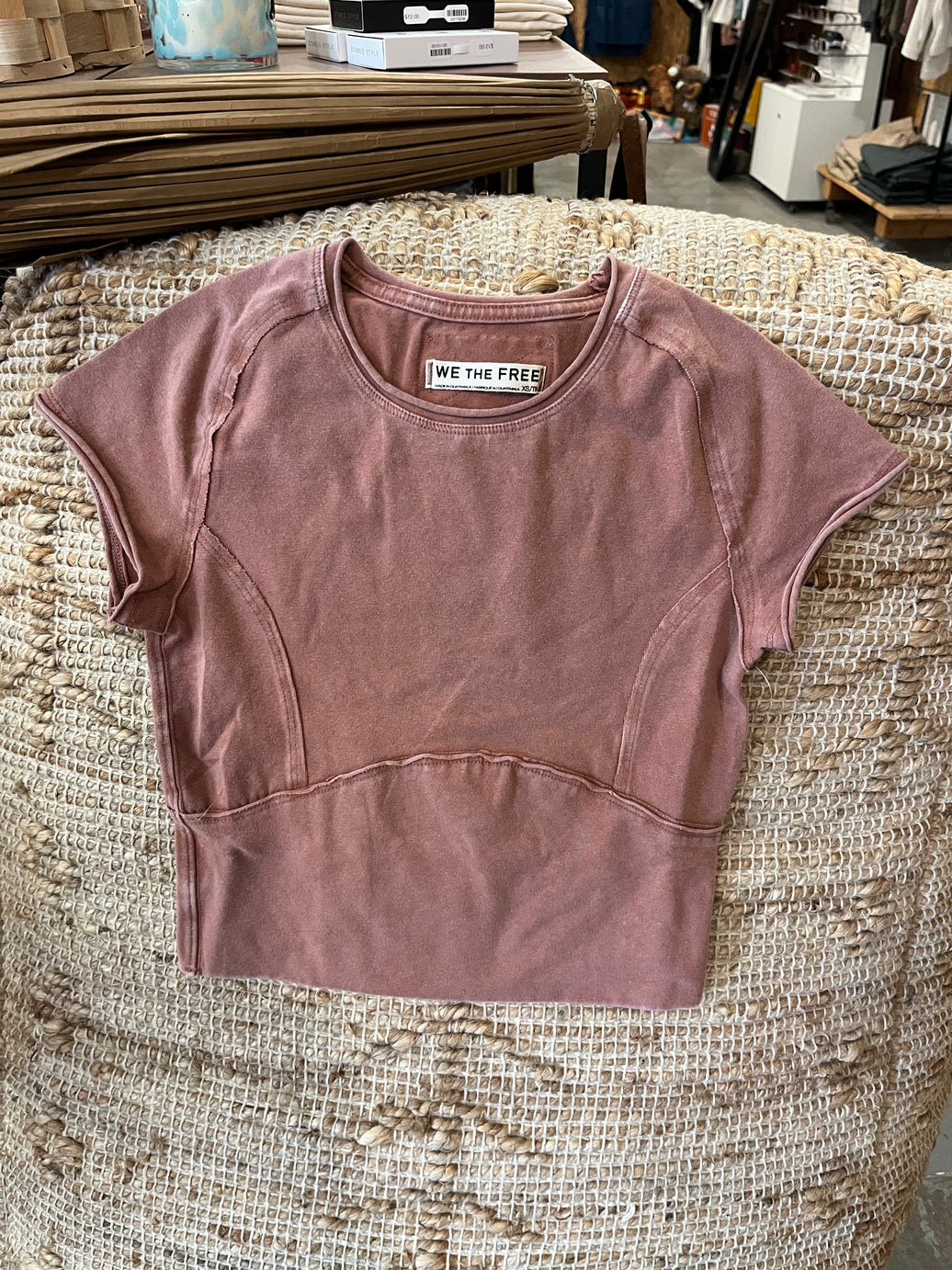 Free People Shirts & Tops Cedar Wood / XS Protagonist Short Sleeve Shirt
