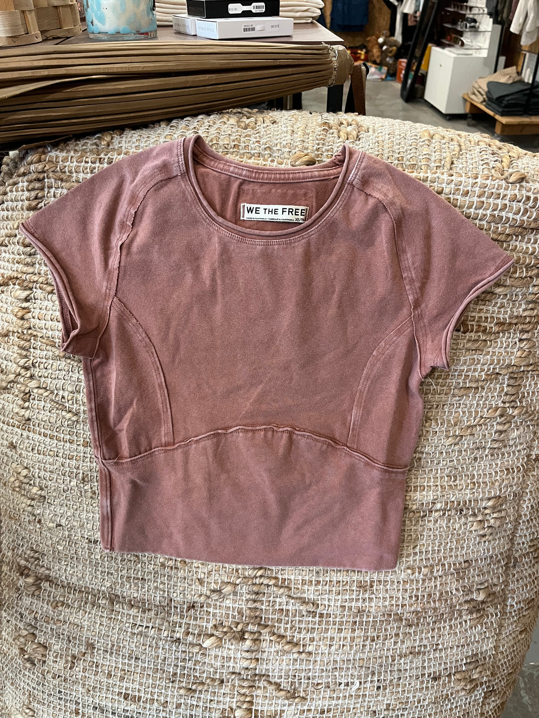 Free People Shirts & Tops Cedar Wood / XS Protagonist Short Sleeve Shirt