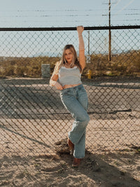 Free People Shirts & Tops Heather Grey / XS Oh My Darling Tee