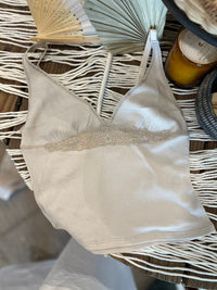 Free People Shirts & Tops Oat Milk / X-Small Made You Blush Lounge Tank