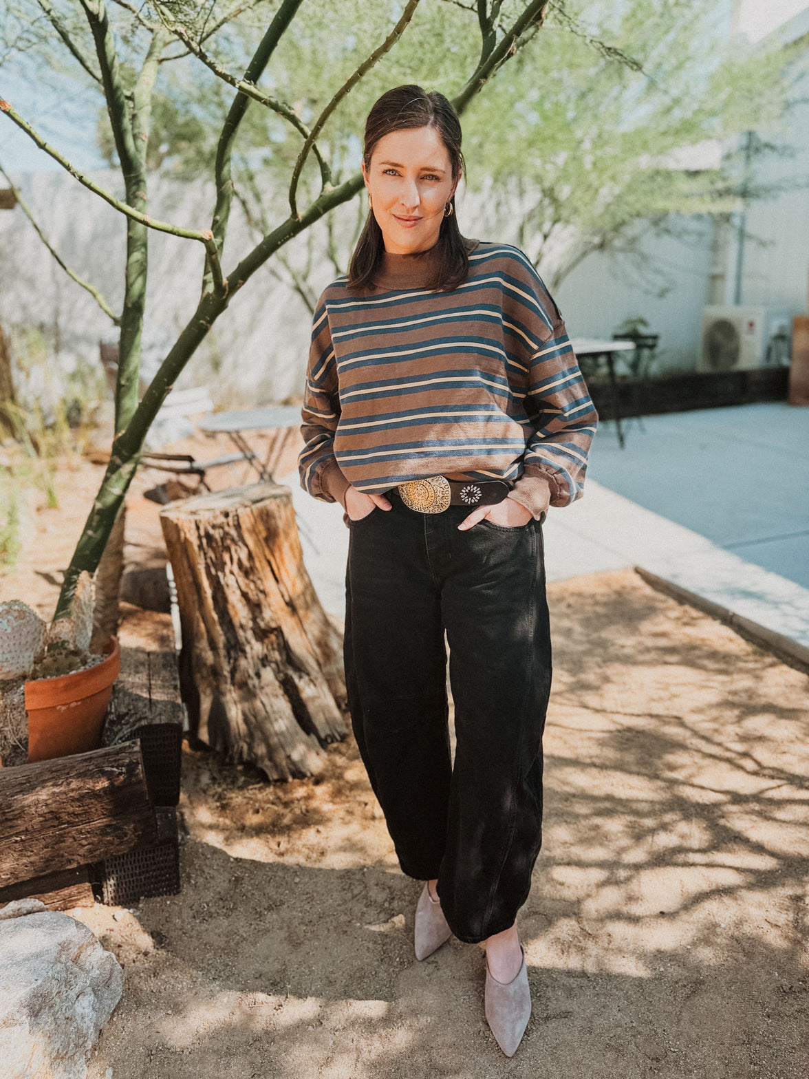 Free People Shirts & Tops Palm Springs Striped Pullover | Free People