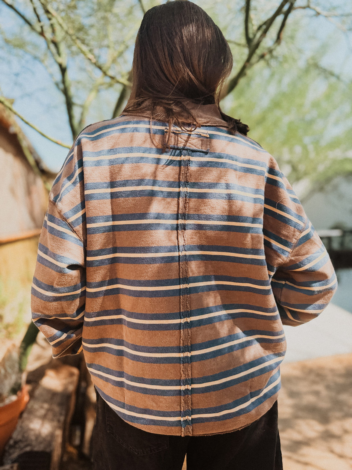 Free People Shirts & Tops Palm Springs Striped Pullover | Free People