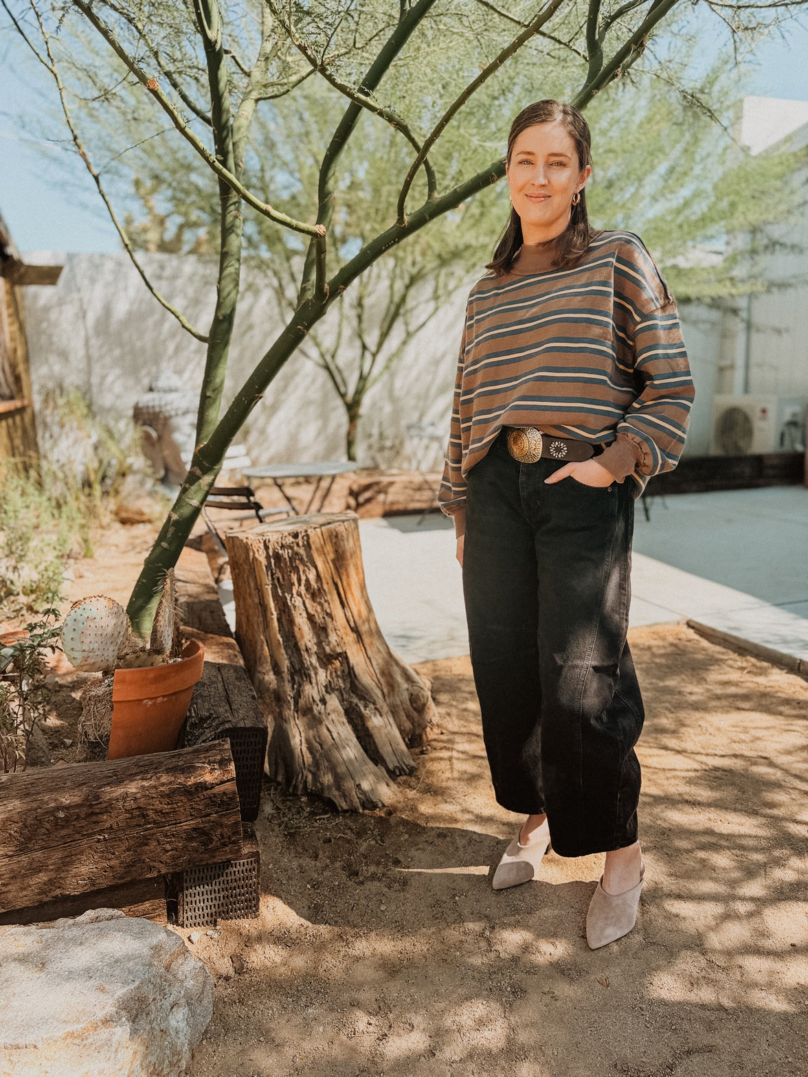 Free People Shirts & Tops Palm Springs Striped Pullover | Free People