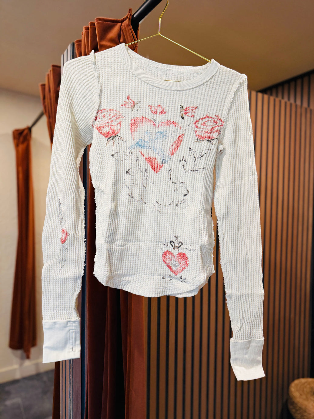 Free People Shirts & Tops Stone Combo / XS We The Free Lucky Locket Tee