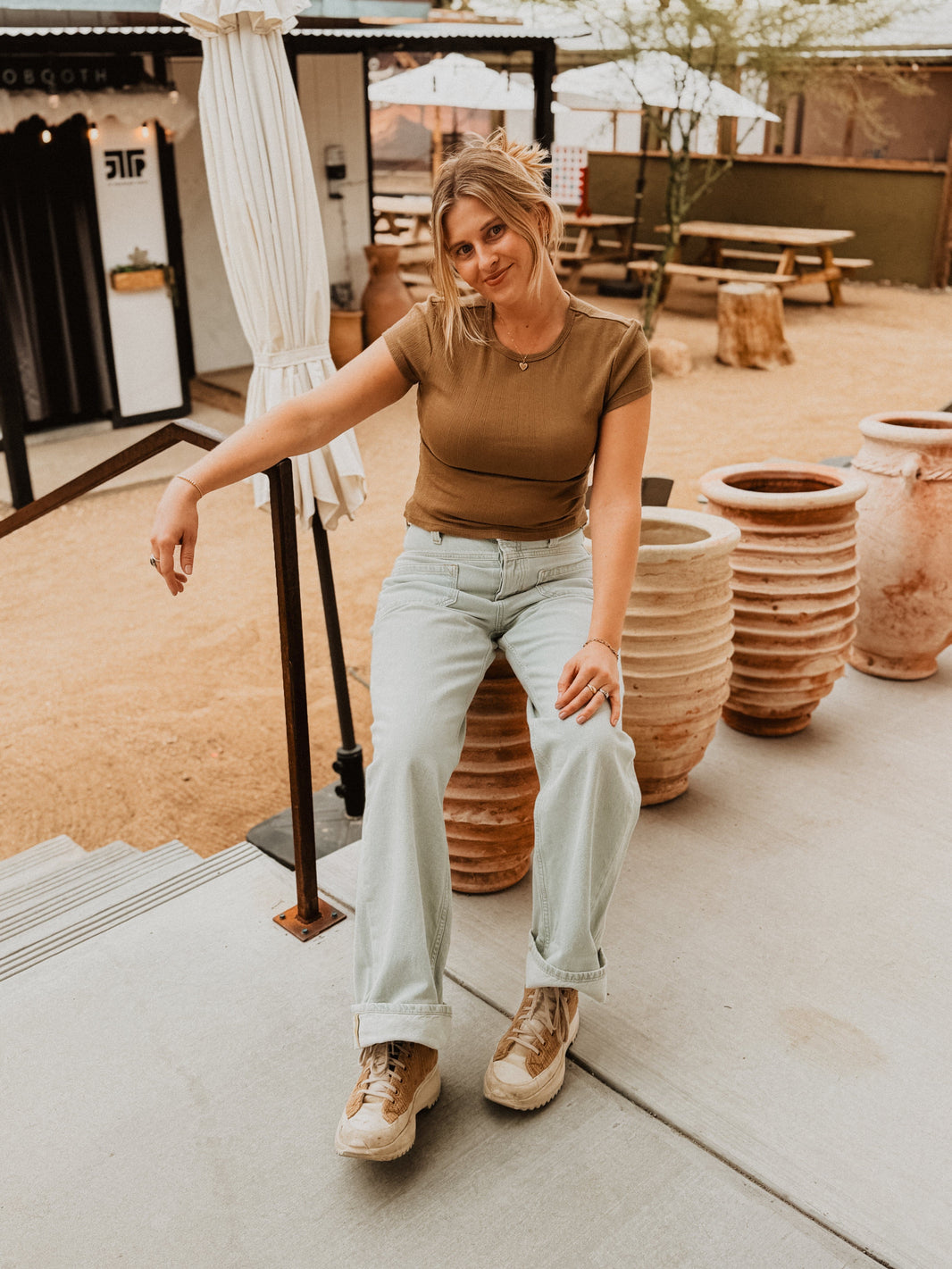 Free People Shirts & Tops Wait a Minute Baby Tee