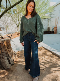 Free People Shirts & Tops We The Free Montreal Oversized Thermal Henley
