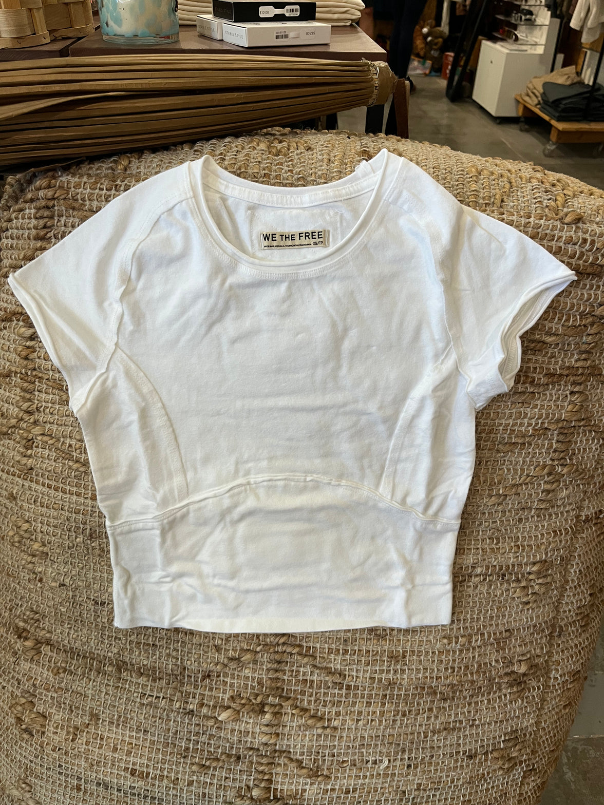 Free People Shirts & Tops White / XS Protagonist Short Sleeve Shirt