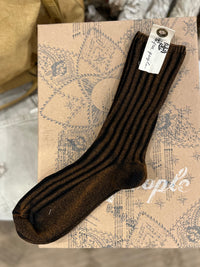 Free People socks Tobacco Overdyed Trouser Socks