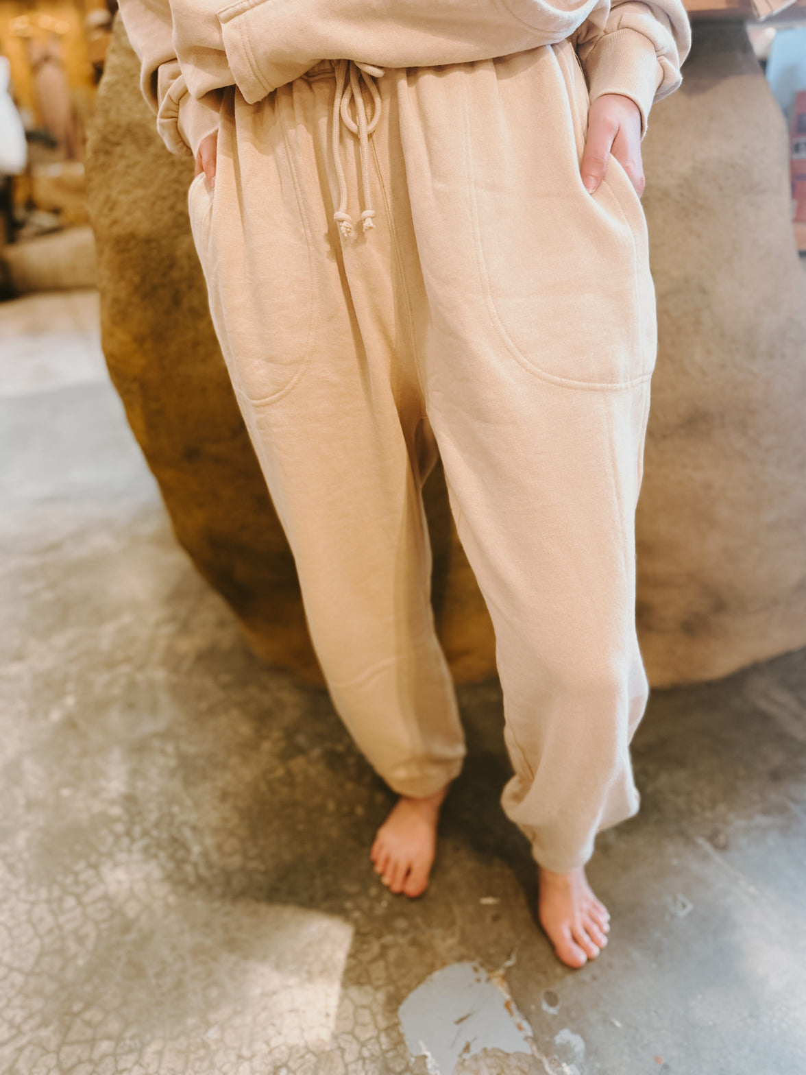 Free People sweatpants Slow It Down Jogger | Morning Oat