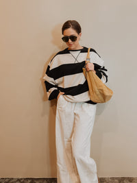 Free People Sweatshirts We The Free Classic Striped Oversized Crewneck
