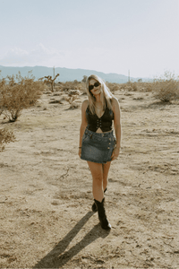 Free People Wynne Denim Skirt